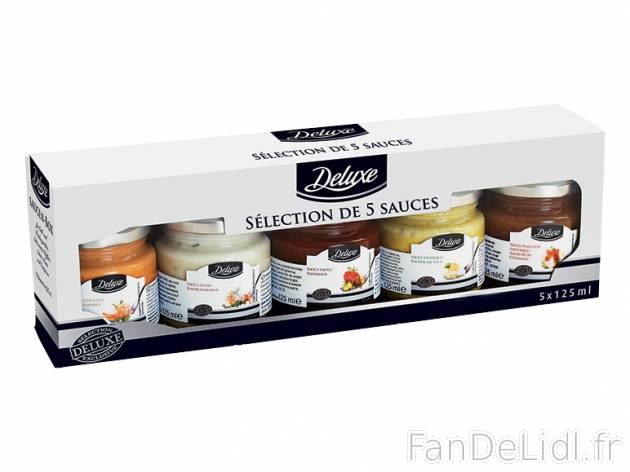 Sélection de 5 sauces , prezzo 3.69 &#8364; per 5 x 125 ml, 1 L = 5,90 € ...