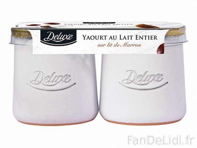 2 yaourts au lait entier sur lit de marrons , prezzo 1.69 &#8364; per 280 g, ...