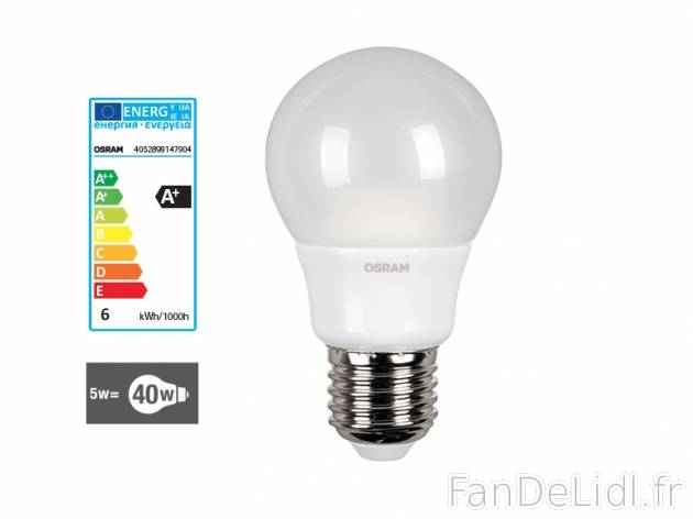 Ampoule LED , prezzo 6.99 € per L&apos;unité au choix 
- E27, GU 10 ou GU ...