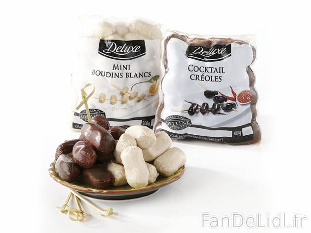 Mini boudins , prezzo 1.79 € per 300 g au choix, 1 kg = 5,97 € EUR. 
- Au choix ...