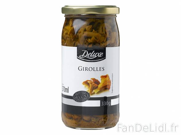 Girolles , prezzo 2.99 € per 185 g (PNE), 1 kg = 16,16 € EUR. 
- Au rayon épicerie ...