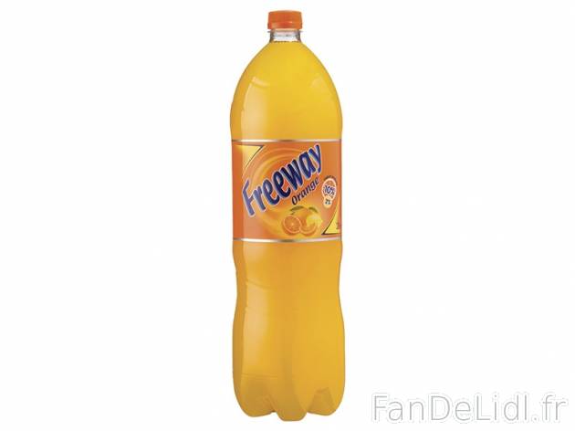 Soda orange , prezzo 0.89 € per La bouteille de 2 L, 1 L = 0,45 € EUR.