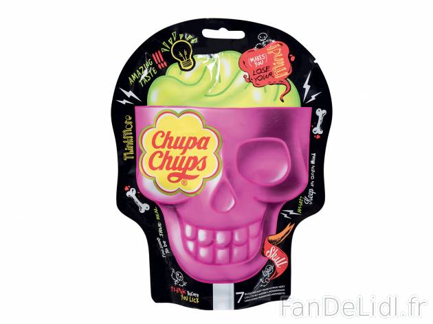 Chupa Chups Skull 3D en vente , le prix 1.99 €  
-  Inédit chez Lidl