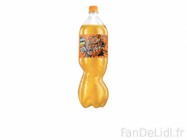 Fanta orange en vente , le prix 0.89 € 
- La bouteille de 1,5 L vendue seule ...