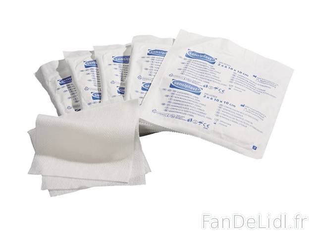 Compresses et bandes de maintien , prezzo 1.99 € per Le lot au choix 
-      Stérile