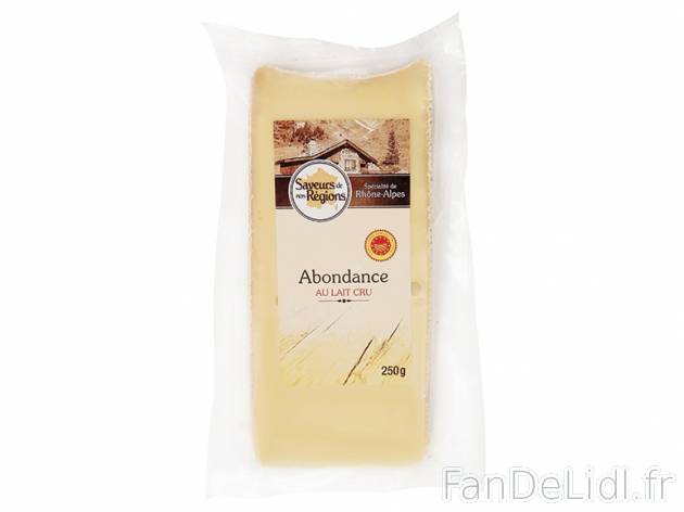 Abondance au lait cru AOP , prezzo 2.89 € per 250 g, 1 kg = 11,56 € EUR. 
- ...