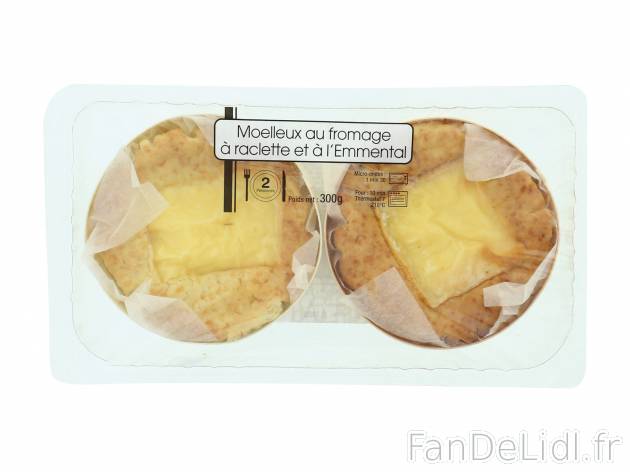 Moelleux au fromage, le prix 3.79 € 

Caractéristiques

- Transformé en ...