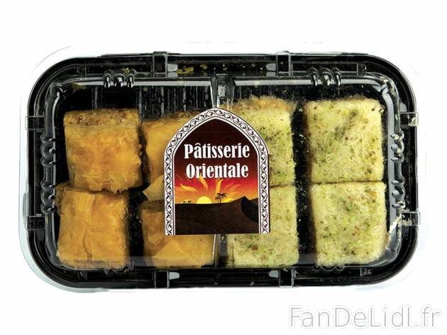 Assortiment de baklavas et de kadaïfs , prezzo 3.49 € per 240 g, 1 kg = 14,54 ...