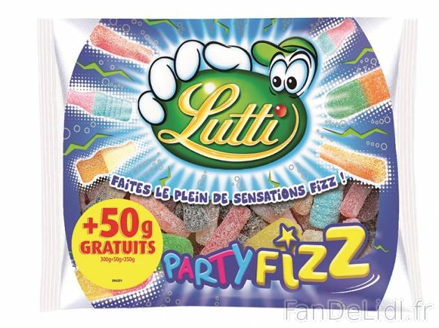 Lutti Arlequin Mix ou Partyfizz , prezzo 1.99 € per 350 g au choix, 1 kg = 5,69 ...