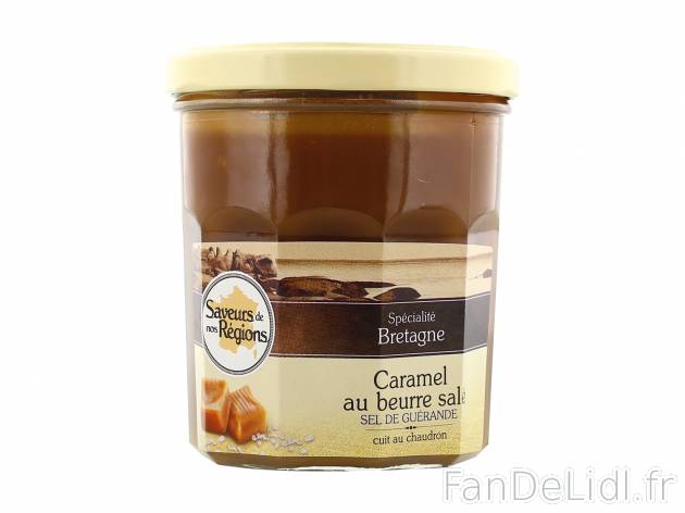 Crème caramel au beurre salé , le prix 3.99 €  
-  Au sel fin de Guérande