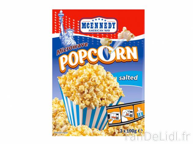 Popcorn micro-ondable salés , le prix 0.79 €