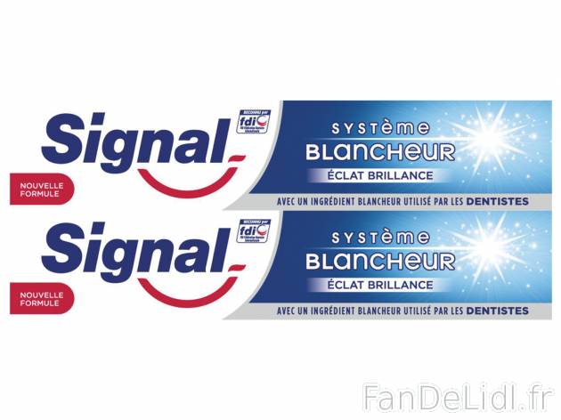 Signal dentifrice Fraicheur Blancheur , le prix 2.03 €