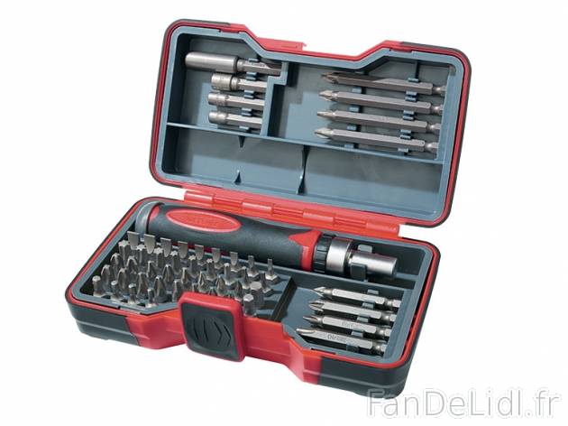 Set d&apos;embouts et cliquet , prezzo 9.99 € per Le set 
- En acier au chrome ...