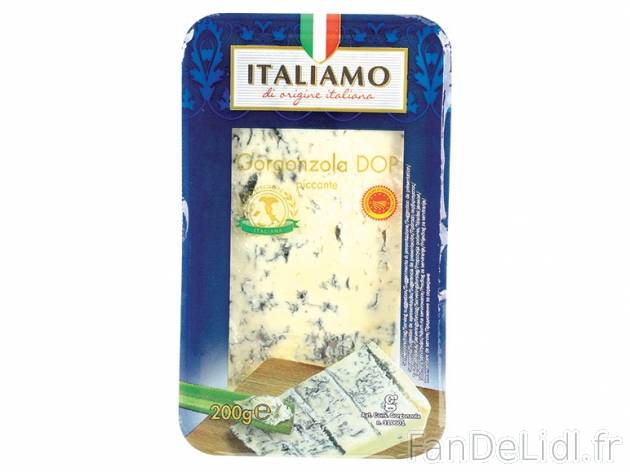 Gorgonzola DOP , prezzo 1.75 € per 200 g au choix, 1 kg = 8,75 € EUR. 
- Sans ...