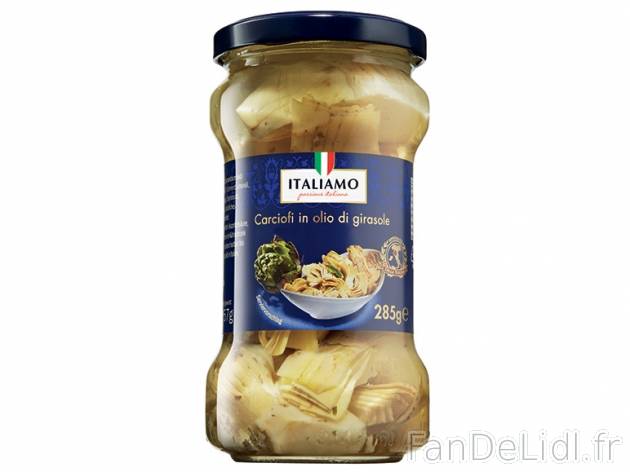 Antipasti , prezzo 1.59 € per 285/300 g au choix, 1 kg = 5,58 € EUR. 
- 4 recettes ...