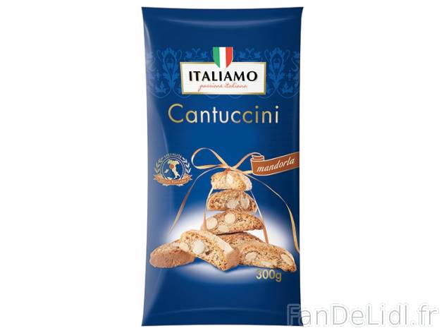 Cantuccini , prezzo 1.99 € per 300 g au choix, 1 kg = 6,63 € EUR. 
- Biscuits ...