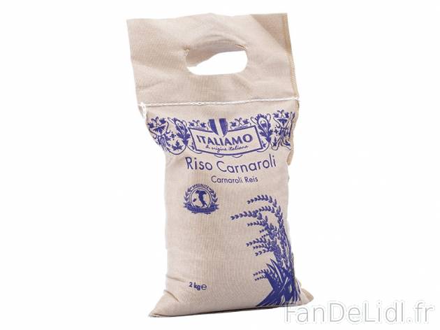 Riz carnaroli , prezzo 6.43 € per Soit le lot de 2 x 2 kg, 1 kg = 1,61 € EUR. ...