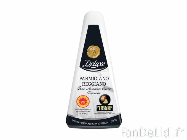 Parmigiano Reggiano DOP en vente , le prix 4.99 € 
- Inédit chez Lidl
- Affiné ...