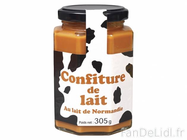 Confiture de lait , prezzo 1.99 € per 305 g, 1 kg = 6,52 € EUR. 
- Au lait ...