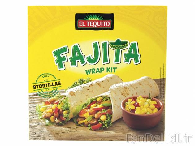 Kit pour fajitas , prezzo 1.99 € per 505 g, 1 kg = 3,94 € EUR. 
- Contient ...