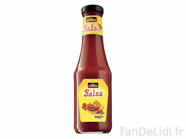 Sauce salsa , prezzo 1.59 € per 550 g, 1 kg = 2,89 € EUR.