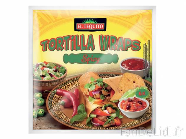 6 tortillas , prezzo 1.09 € per 370 g au choix, 1 kg = 2,95 € EUR. 
- Au choix ...