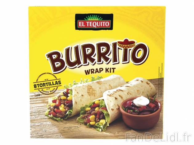 Kit pour burritos , prezzo 1.99 € per 470 g, 1 kg = 4,23 € EUR. 
- Contient ...