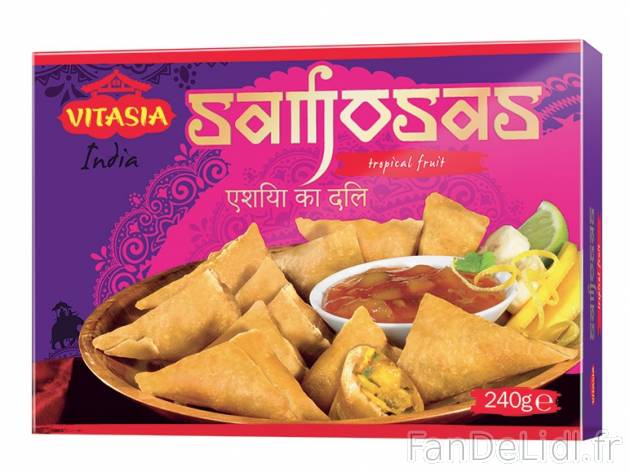 Samosas , prezzo 5.23 € per Soit le lot de 2 x 240 g au choix, 1 kg = 10,90 € ...