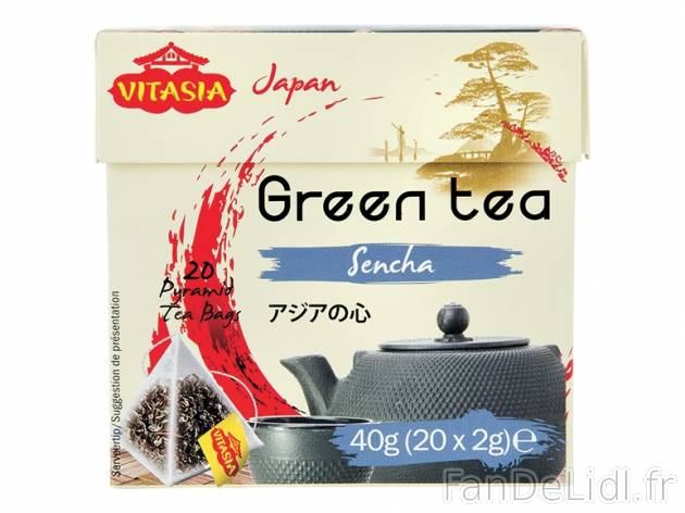 Thé vert japonais , prezzo 3.38 € per Soit le lot de 3 x 40 g au choix, 1 kg ...