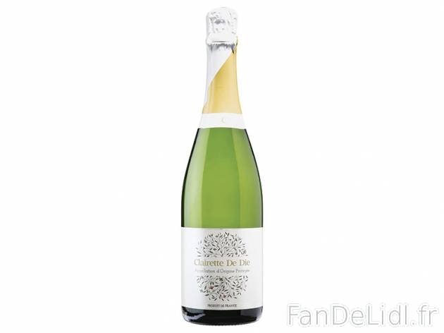 Clairette de Die AOP , prezzo 4.59 € 
- Température optimale de dégustation ...