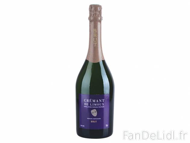 Crémant de Limoux Brut AOP , prezzo 4.19 € 
- Température optimale de dégustation ...