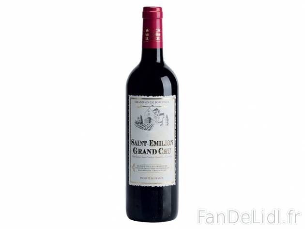 Saint-Emilion Grand Cru AOP , prezzo 7.39 € 
- Température optimale de dégustation ...