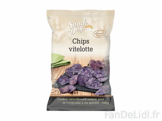 Chips vitelotte , le prix 1.59 &#8364;