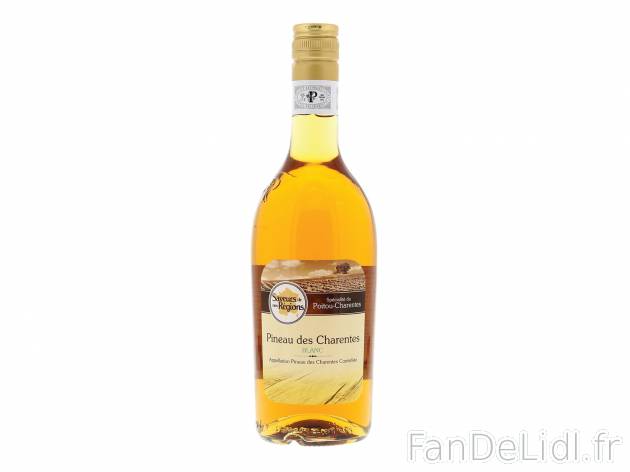 Pineau des Charentes blanc AOC , le prix 6.99 &#8364;
