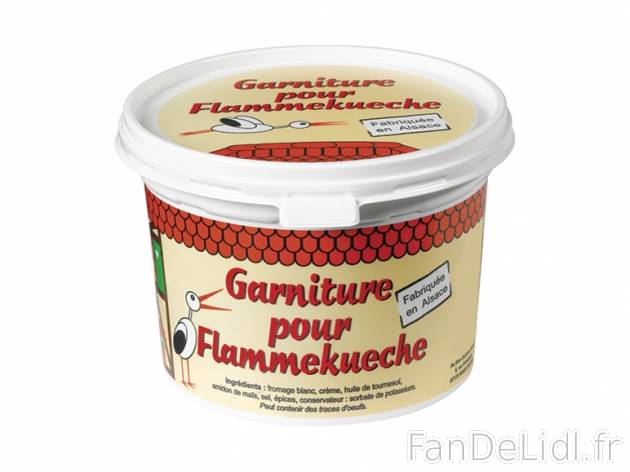 Garniture pour tarte flambée , prezzo 1.99 € per 500 g, 1 kg = 3,98 € EUR. ...