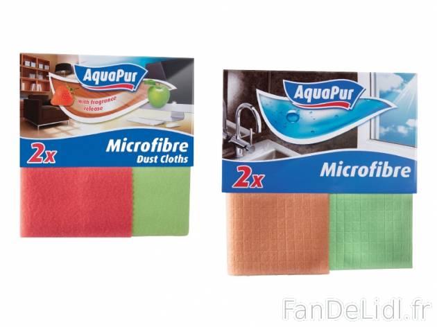 2 chiffons microfibres , prezzo 2.98 € per Soit le lot de 2 paquets au choix 
- ...