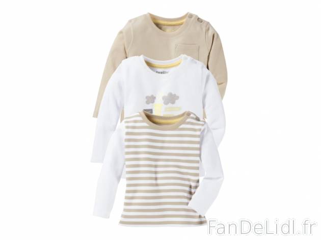 3 t-shirts manches longues bébé , prezzo 5.99 € per Le lot au choix 
- Ex. ...