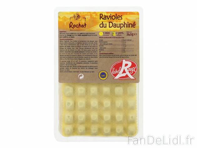 Ravioles du Dauphiné Label Rouge IGP1 , prezzo 1.99 &#8364; per 240 g 
&nbsp;&nbsp;&nbsp;&nbsp; ...