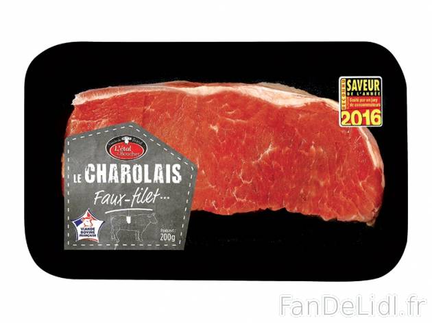 Faux-filet Charolais , prezzo 3.99 € per 200 g, 1 kg = 19,95 € EUR.