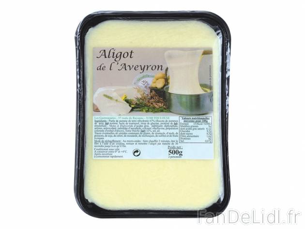 Aligot de l&apos;Aveyron , prezzo 2.99 € per 500 g, 1 kg = 15,98 € EUR. ...