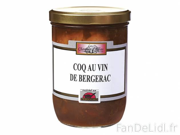 Coq au vin de Bergerac , prezzo 3.99 € per 760 g, 1 kg = 5,25 € EUR.