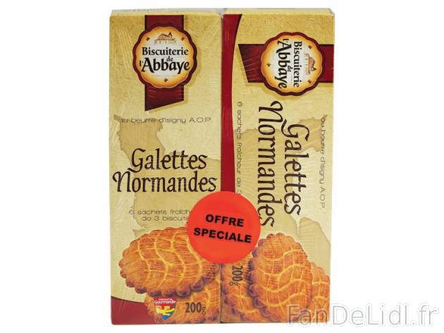 Galettes normandes ou sablés d&apos;antan au beurre d&apos;Isigny AOP , ...