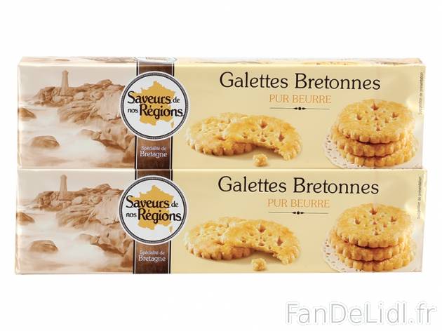 Galettes bretonnes , prezzo 0.85 € per 2 x 125 g, 1 kg = 3,40 € EUR. 
- Galette ...