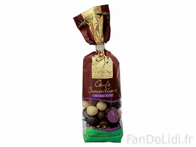 Œufs croustillants , prezzo 1.69 € per 200 g, 1 kg = 8,45 € EUR. 
- Assortiment ...