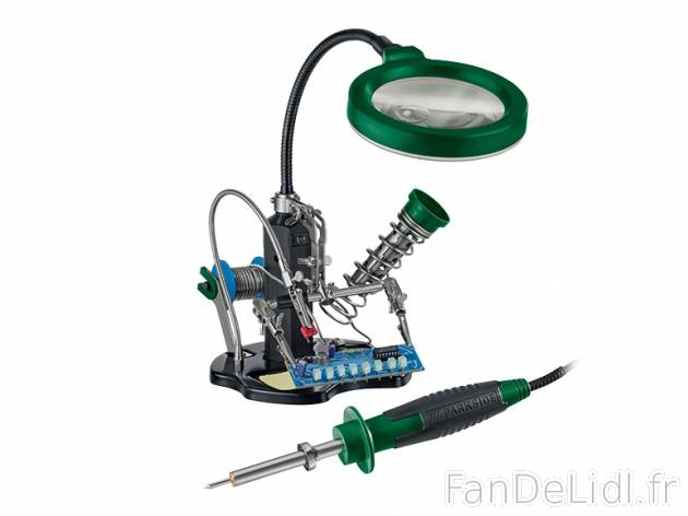 Kit de soudage avec loupe à LED et fer à souder , prezzo 29.99 € per L'unité ...