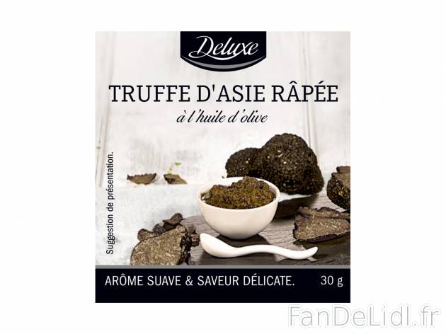 Truffe dAsie râpée arômatisée à l’huile d’olive en , le prix 2.99 &#8364; ...