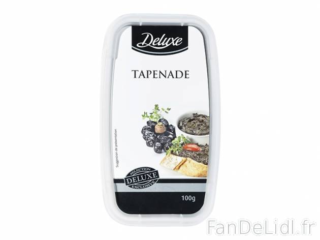 Tapenade d&apos;olives noires ou tomate et basilic , prezzo 1.39 € per 100 ...