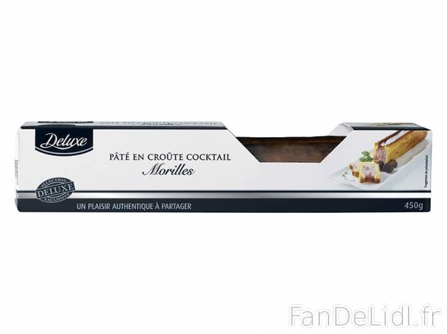 Pâté en croûte cocktail , prezzo 1.99 € per 450 g au choix, 1 kg = 4,42 € ...