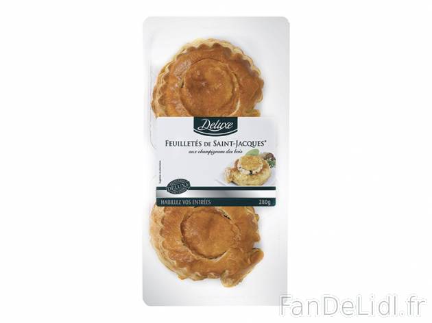 2 feuilletés , prezzo 2.99 € per 2 x 140 g au choix, 1 kg = 10,68 € EUR. 
- ...