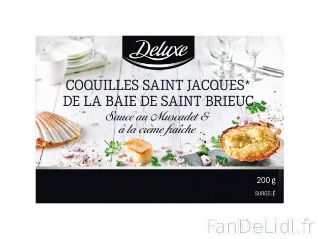 2 coquilles Saint-Jacques de la Baie de Saint-Brieuc en , le prix 5.99 &#8364; ...